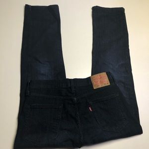 Levi’s 514 Dark Wash Denim Jeans Mens Size 29 Slim Straight